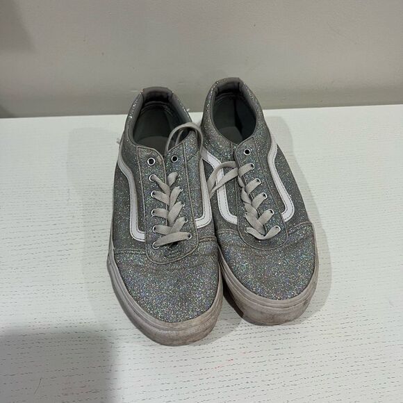 Silver Sparkly Vans - Picture 2 of 4